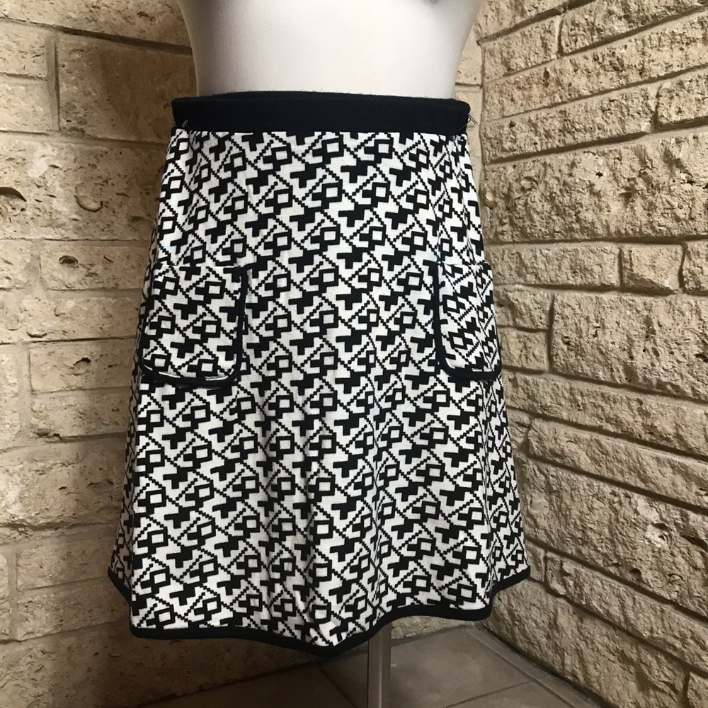 Aryeh houndstooth knit skirt